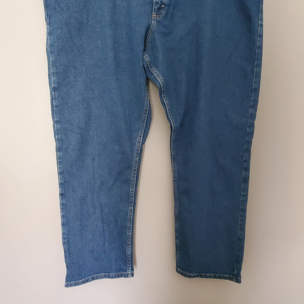 Wrangler Mens Jeans Dark Wash Size 46x30 - Picture 3 of 7